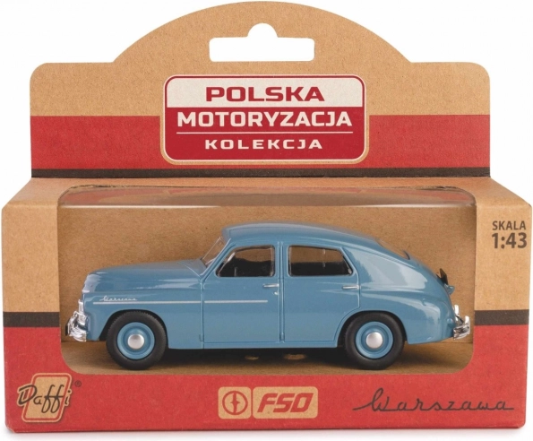Warsaw M20 car model – die-cast retro sedan in scale