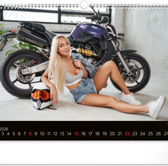 Muurkalender Girls & Bikes 2026