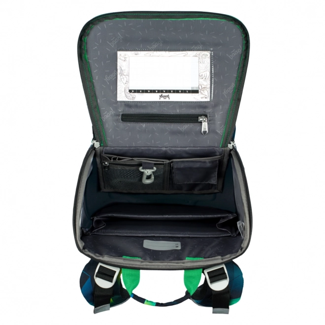 baagl set scolaire zippy joueur de football – cartable, trousse et sac
