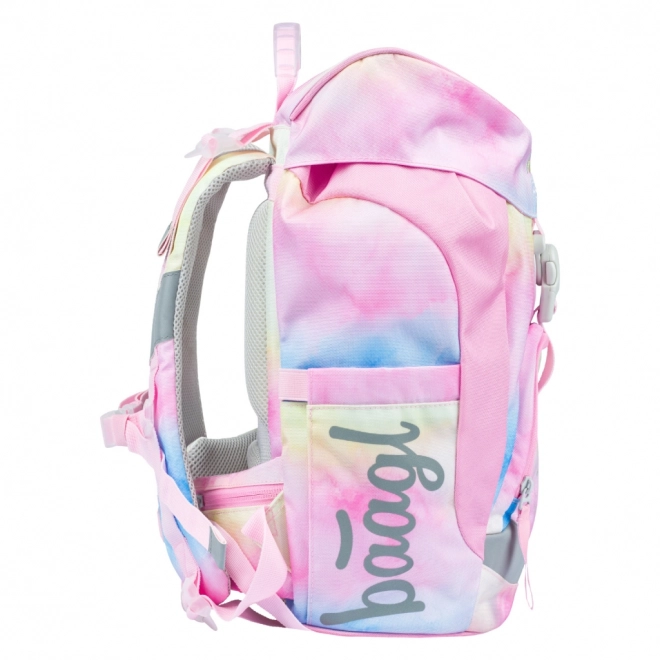 BAAGL SET 3 Airy Rainbow Unicorn: schooltas, pennenzak, zakje
