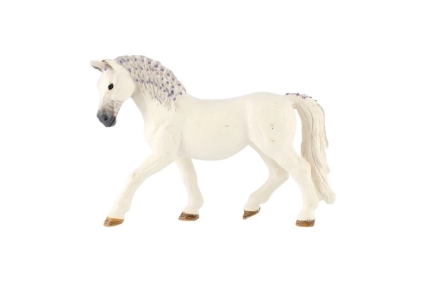 Witte paard met paarse manen