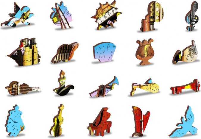100 uniquely shaped pieces