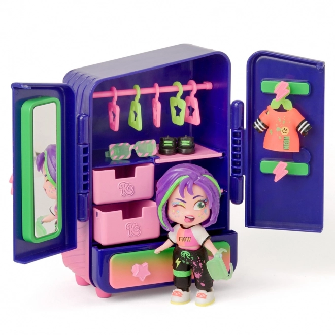 KookyLoos Doll Robin and Wardrobe