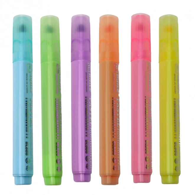 Set van 6 pastel markeerstiften