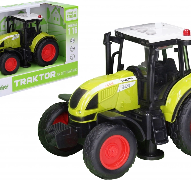 Friction-Powered Tractor with Light and Sound Effects 18 cm