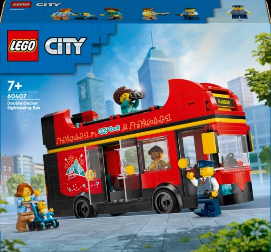 LEGO City rode dubbeldekkerbus