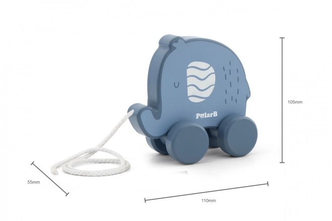 Houten olifant trekker