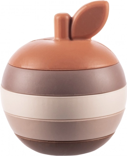 Jouet empilable en silicone Apple, multicolore