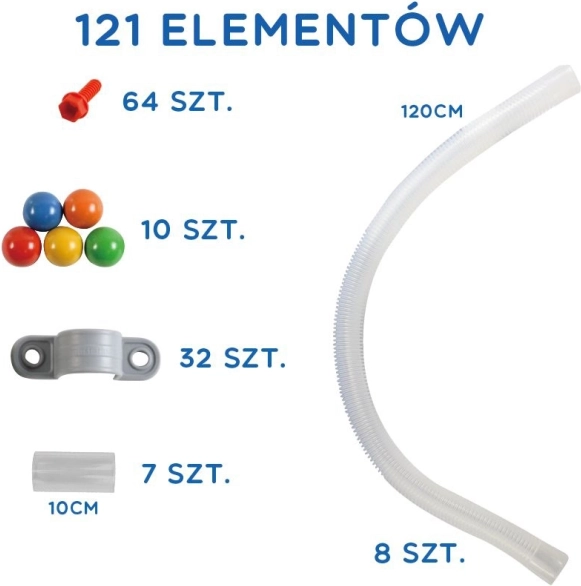 Jouet sensoriel STEM Wall ensemble 121 pièces