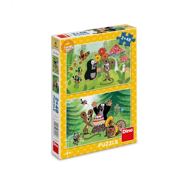 Dino Puzzle La Petite Taupe Fête