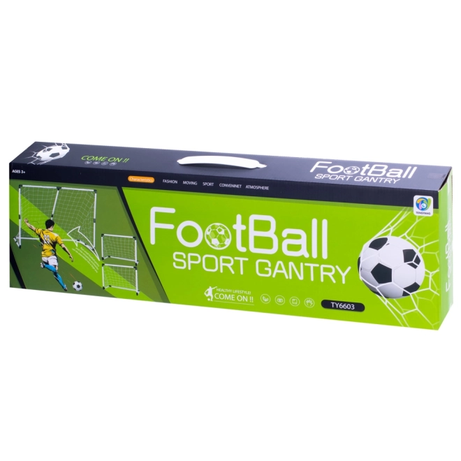 Voetbaldoel 2-in-1 voor kinderen 143x110x70 cm