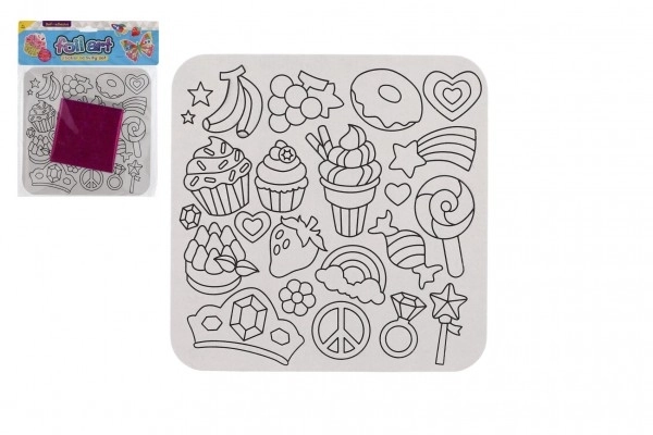 Creatieve set magie met glitterfolie-afbeeldingen in zak 22x27cm