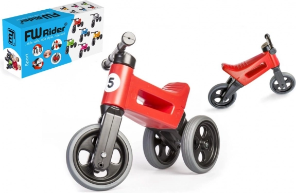 FUNNY WHEELS Rider Sport 2-in-1 balance bike for kids – Red