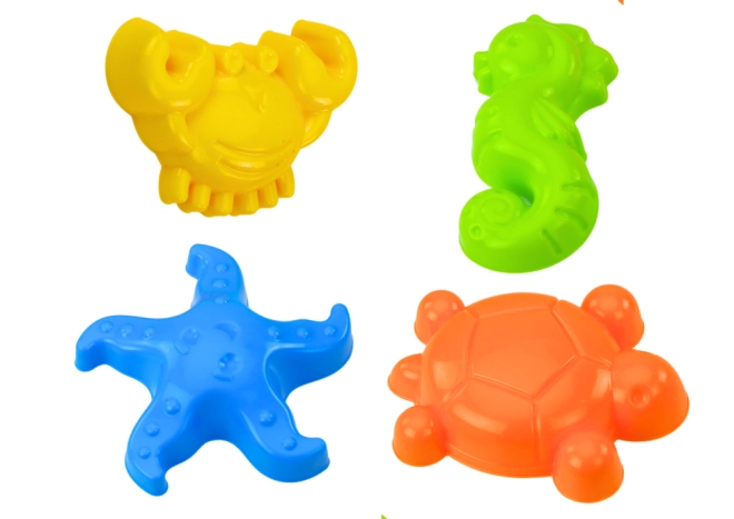 Kleurrijke zeedierenvormpjes