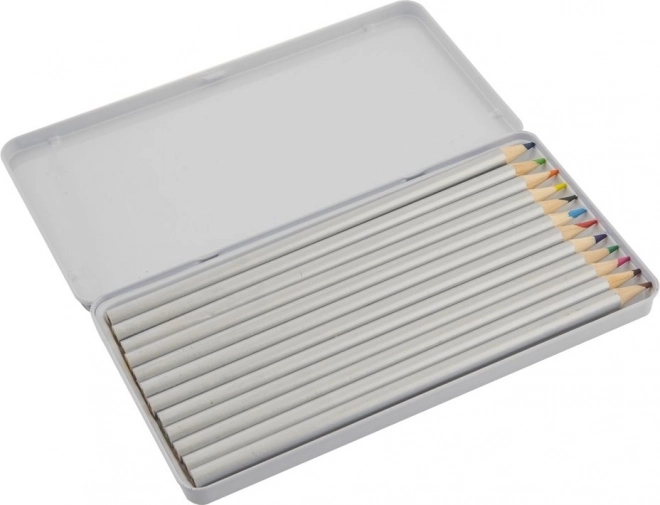 Aquarelpotloden in metalen doos