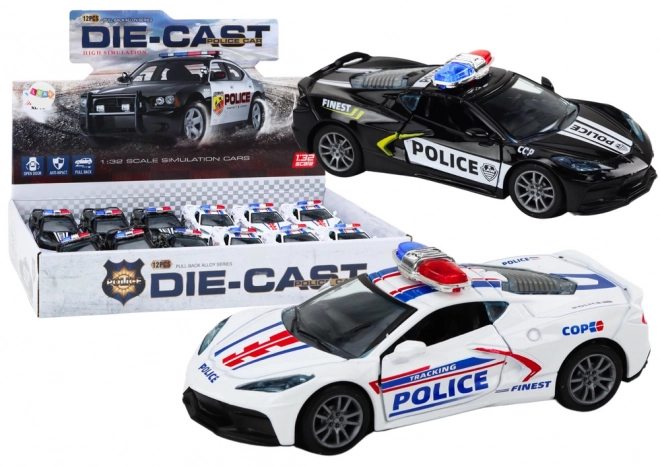 Metalen politieauto 1:32 Drive Mix