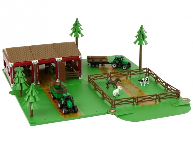 Farm Animal Playset with Tractors