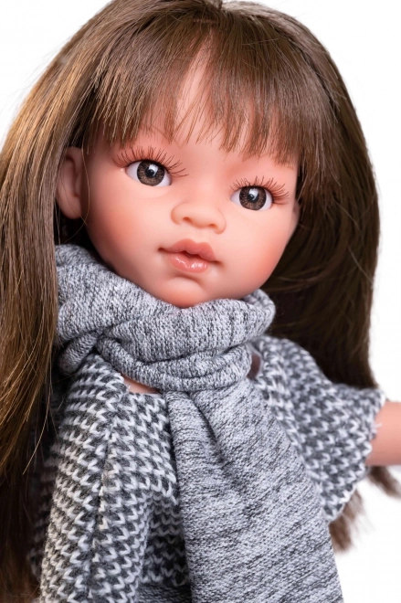 Realistische Puppe Emily mit Ganzvinylkörper - 33 cm