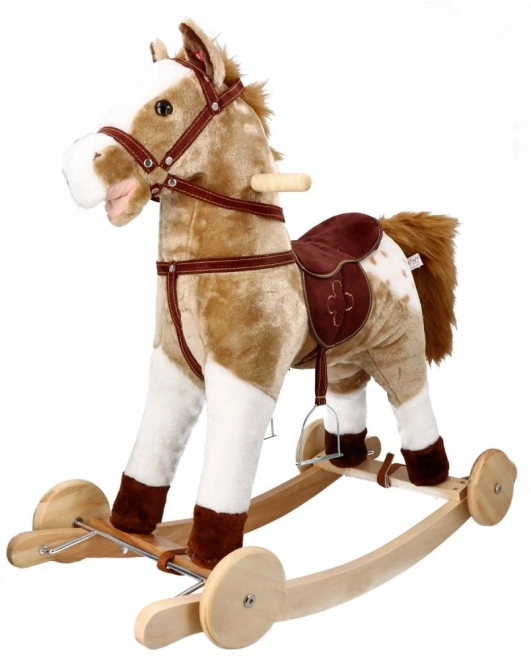 Schommelpaard Mustang met wielen