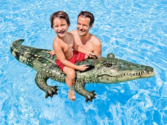 Matelas gonflable Crocodile avec poignées 170x86cm à partir de 3 ans