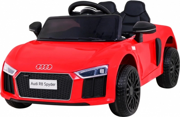 Voiture électrique pour enfants Audi R8 Spyder avec télécommande, roues EVA et LED