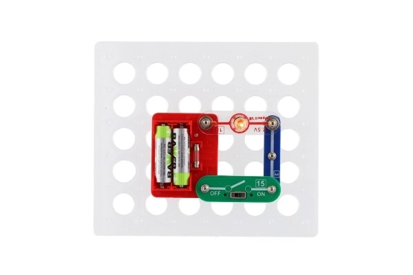Geheimen van elektronica 80 experimenten mini op batterijen in doos 24x18x4cm vanaf 6 jaar