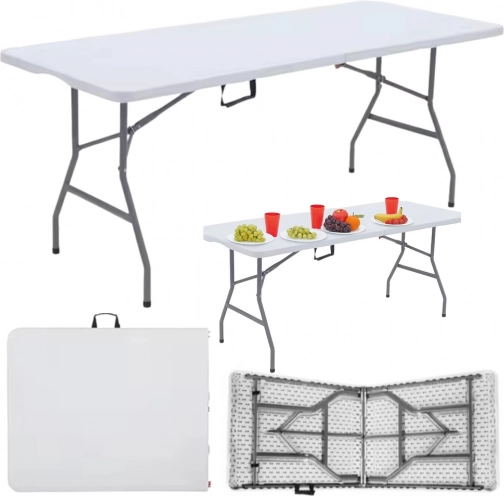 Opvouwbare bankettafel wit 180 x 74 cm