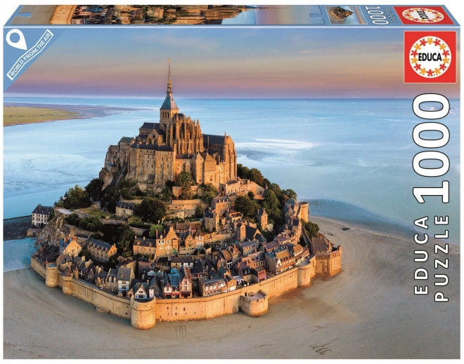Puzzel Mont Saint Michel vanuit de lucht 1000 stukjes
