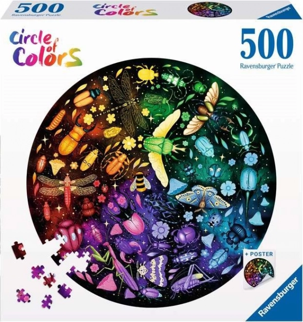 Puzzel Palet van Kleuren - Insecten, 500 Stukken