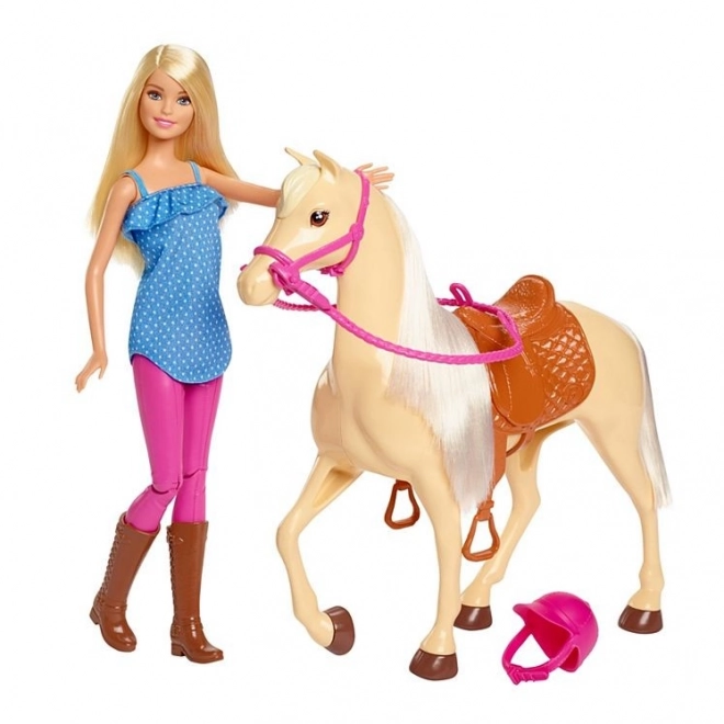 Barbie ruiterset met paard