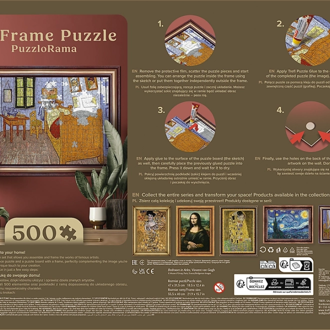 Artistic Puzzle into Frame Bedroom in Arles 500 Pieces