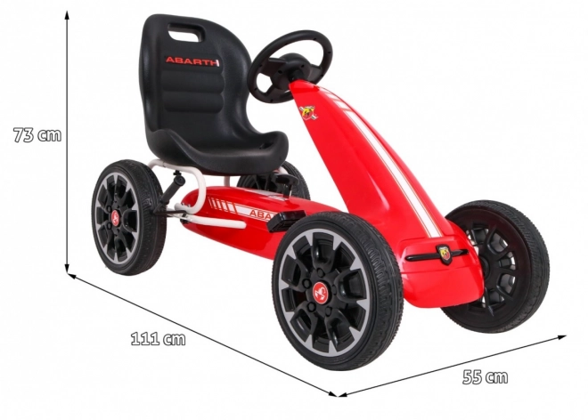 Lizenziertes ABARTH Gokart rot