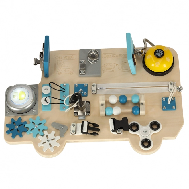 Sensorisch manipulatiebord bus Lulilo