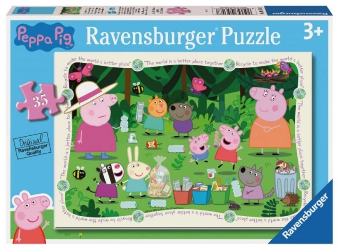Puzzel 35 stukjes Peppa Pig