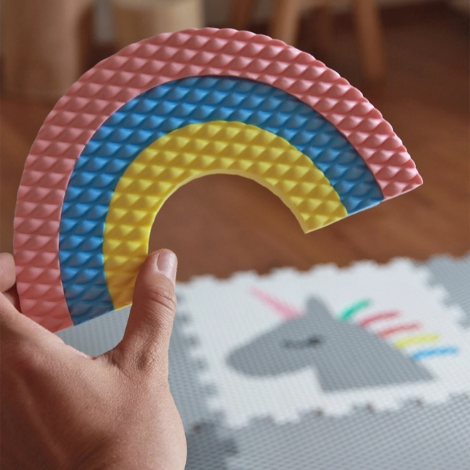 Minideckfloor vloer 12 delen - lammetje, lama, eenhoorn, regenboog