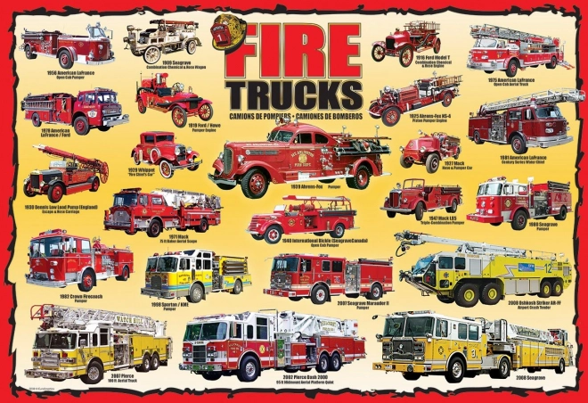 Puzzel Brandweerauto’s 100 Stukjes