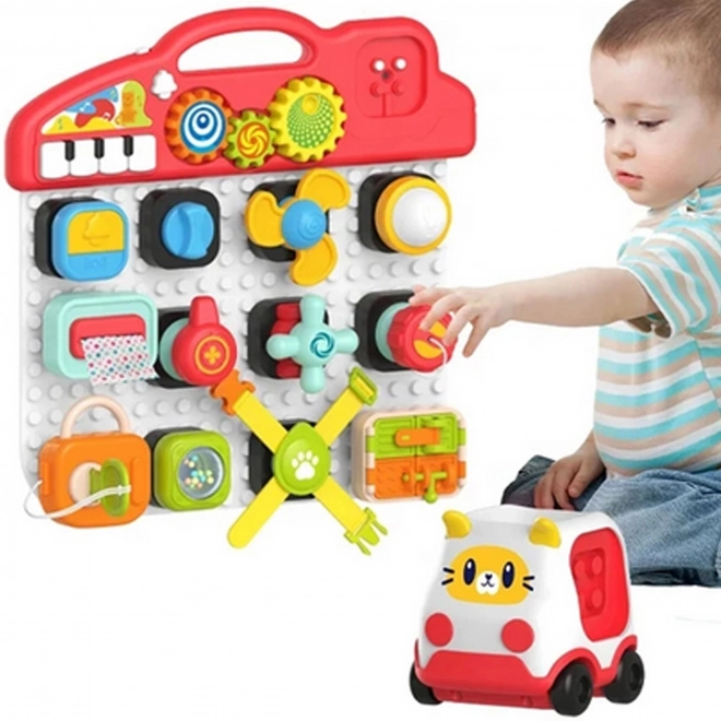 Woopie Montessori Children's Manipulative Panel Colorful Activity Panel