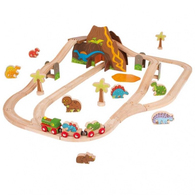 Bigjigs Rail Houten Dinosaurustrein
