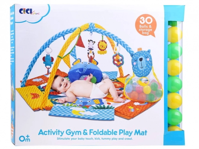 Spielmatte und Laufgitter für Kinder 2 in 1