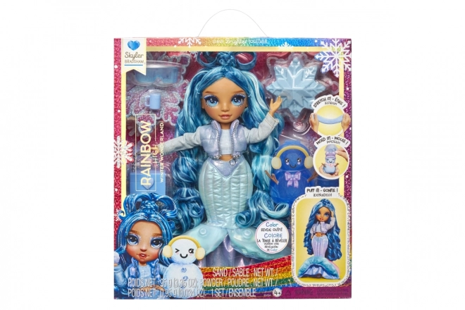 Rainbow High Wintermodepop - Skyler (Blauw)