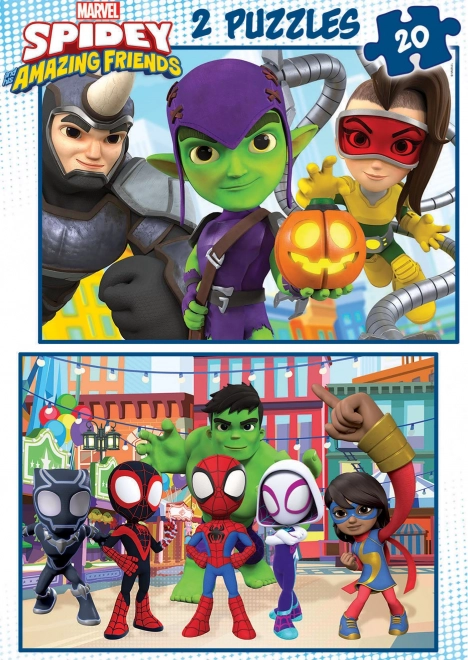 Educa Puzzle Spidey und seine erstaunlichen Freunde 2x20 Teile
