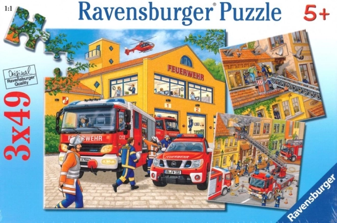 Ravensburger Puzzle Firefighters 3x49 Pieces