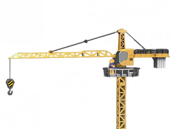 Bouwkraan 95 cm geel