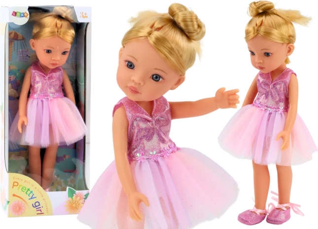 Pink Ballet Doll in Dress 33 cm