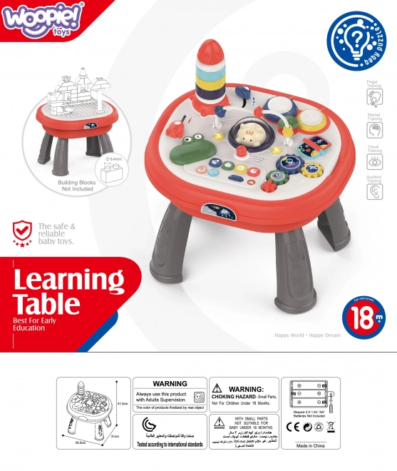 Table d'apprentissage interactif de l'espace WOOPIE