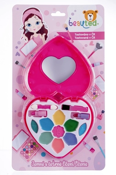 Kinder-Make-up-Set Beauted Herz-Palette mit Spiegel