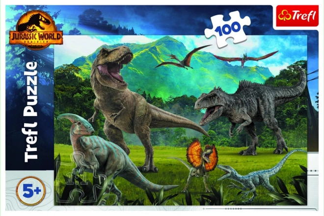 Puzzel dinosaurussen Jurassic Park 100 stukjes