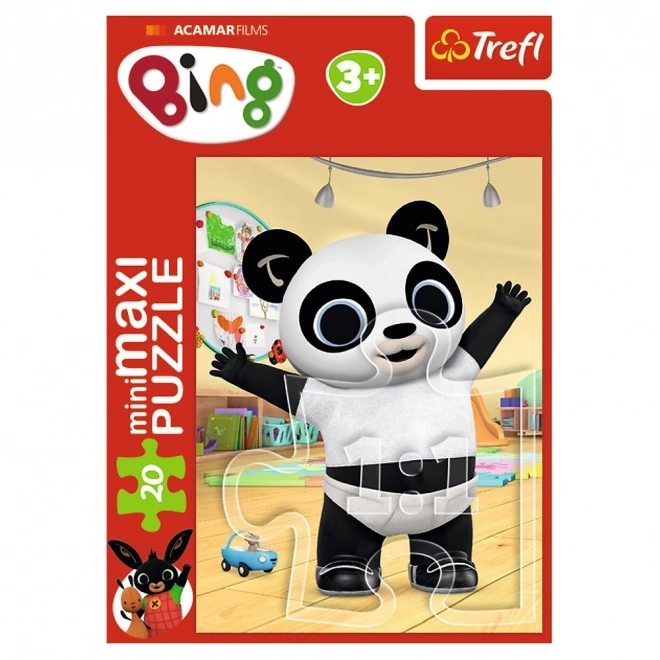 Minipuzzel miniMaxi 20 stukjes Bings vrienden/Konijntje Bing