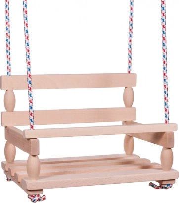 Schommel hout natuurlijk