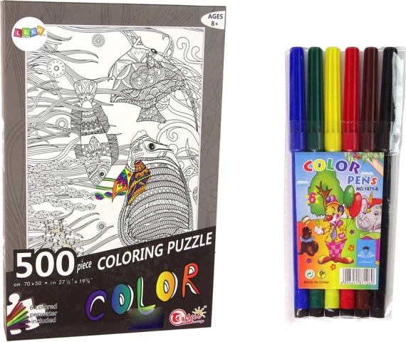 Malpuzzle 500 Teile Ozeanfische